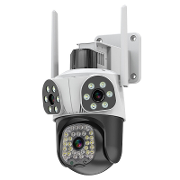 Guudgo 3MP+3MP+3MP Buitencamera's met wifi Drievoudig schermweergave HD IP camera Kleuren nachtzicht Menselijke detectie