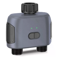 SGW02MZ Tuya Zigbee Slimme Irrigatie Timer Dubbele Zone Sprinkler Druppel Irrigatie Apparaat IPX5 Waterdicht Spraakbestu