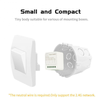 Wifi Smart Switch 16A MINI DIY 2 way Control Tijdschakelaar Smart Home Automation Werken Met Tuya APP Alexa Google Thuis