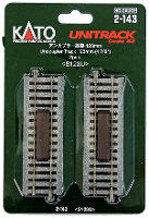 H0 Kato Unitrack 2 143 Ontkoppelrails 123 mm 2 stuk(s)