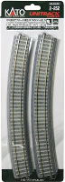 H0 Kato Unitrack 2 252 Gebogen rails 2 stuk(s)