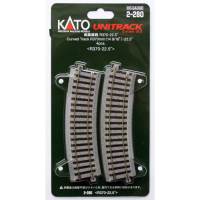 H0 Kato Unitrack 2 280 Gebogen rails 4 stuk(s)