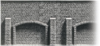 H0 Muur met metselwerk Arcade NOCH 58048