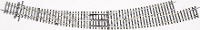 H0 Roco RocoLine (zonder ballastbed) 42478 Gebogen wissel, Links 1 stuk(s)