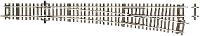 H0 Roco RocoLine (zonder ballastbed) 42491 Wissel, Rechts 345 mm 1 stuk(s)
