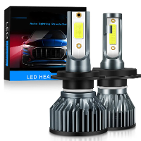 H1 / H3 / H4 / H7 / 9005 / 9006 Paar Mini autocar koplamp 15000LM / Paar 12V LED lampen Turbo Lamp 6000K kleurtemperatuu
