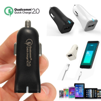 H100 Qc2.0 2.4A/9v 12v/1a Car Charger For Iphone 7/7plus Samsung S8 Xiaomi