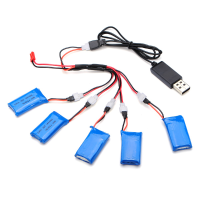 H107c 004 5x3.7V 380mah Battery 2 To 5 Cable Usb Charging Cable