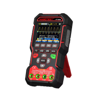 HT180A 3 in 1 Oscilloscoop Multimeter Signaalgenerator Dual kanaal 3,2 inch kleur LCD 4000mAh oplaadbaar Golfvorm Opslag