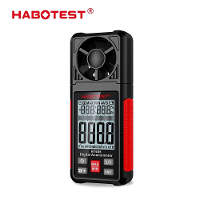 HABOTEST HT605 Digitale Anemometer Draagbare Windsnelheidsmeter Windmeter LCD Achtergrondverlichting Temperatuur Vochtig