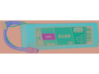 Hacker LiFe accupack 6.6 V 3100 mAh Aantal cellen: 2 30 C Softcase XT60