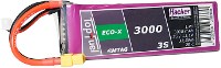 Hacker LiPo accupack 11.1 V 3000 mAh Aantal cellen: 3 20 C Softcase XT60