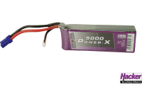 Hacker LiPo accupack 14.8 V 5000 mAh Aantal cellen: 4 35 C Softcase EC5