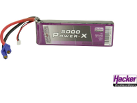 Hacker LiPo accupack 7.4 V 5000 mAh Aantal cellen: 2 35 C Softcase EC5