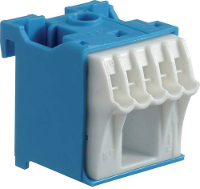 Hager KN06N HAGER KN06N blauw   wit aansluitblok Klemblok Blue 63 A 1 stuk(s)