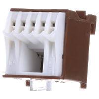 Hager KN06P Klemblok Bruin, Wit 6 polig 63 A 230 V
