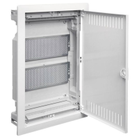 Hager VU24NWB VU24NWB Multimediaverdeelkast Inbouw (in muur) Aantal groepen: 12 Aantal rijen: 2 Inhoud: 1 stuk(s)