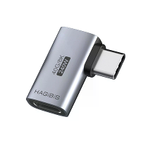 Hagibis 240W USB C naar USB C Adapter 40Gbps 8K 60Hz 90° Converter USB4 Adapter voor Thunderbolt 4/3 MacBook iPhone 16 P