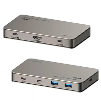 Hagibis BD246A USB4 Docking Station 7 in 1 USB Hubs Splitter Adapter met 10Gbps USB A*2 / 10Gbps USB C*2 / PD100W / 8K60