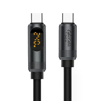 Hagibis PD240W USB C Snelladerkabel 1M 2M Siliconen Oplaadkabel met LED display voor iPhone 16 16 Pro Max voor SAMSUNG H