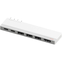 Hagibis USB C hub 6 in 2/5 in 2 dual USB C dock 4K@60Hz HD USB3.0 Data Multiport adapter voor MacBook Pro Air Neo