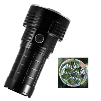 Haikelite HT50pro 4 * G50 8000lm 1600m Thrower Flood LED zaklamp Type C Oplaadbare 3 * 21700 High Power Output Sterke LE