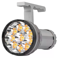 HaikeLite RA40 35000LM Flood Sterke LED Zaklamp Met Krachtige 30000mAh 46950 Batterij Verwijderbare Handgreep 300M Lange