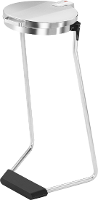 Hailo MSS DESIGN XXXL 9120300 Afvalzakhouder 120 l Staal (Ø x h) 355 mm x 990 mm Zilver, Zwart 1 stuk(s)