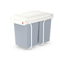 Hailo Multi Box Duo L Inbouwprullenbak   2x14L   wit