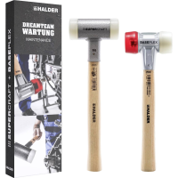 Halder Aktionsbox Dreamteam 3366s001 Hamerset Terugslagvrij 1100 g 130 mm 2 stuk(s)