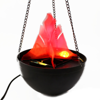 Halloween Pendant Fire Pit Lamp Flame Lamp Decoration Chandelier