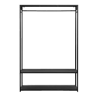 Halmeubel Isabelle   zwart   175x118x40 cm   Leen Bakker