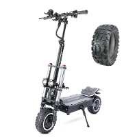 [EU DIRECT] Hal0 Ridder T107 Pro Elektrische Step 60V 38.4Ah 6000W Dubbele Motor 11inch Opvouwbare Elektrische Step 80km