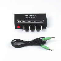 HAM HP401 DC 5V 12V Stereo audiomixer 4 Ingang 1 Uitgang Individuele Volumeregeling Hoofdtelefoon Versterker 3.5Mm Jack