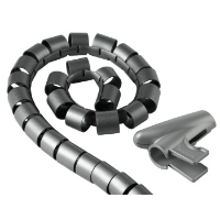 Hama Kabelslang Kunststof Zilver flexibel (Ã x l) 3 cm x 150 cm 1 stuks 00083152