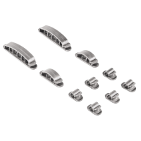 Hama Kabelclips Kunststof Zilver 10 stuks 00020606