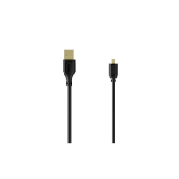 Hama 00074263 USB kabel USB 2.0 USB A stekker, USB mini B stekker 0.75 M Vergulde steekcontacten