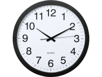 Hama 00136292 Wandklok Quartz 400 mm x 50 mm Zwart