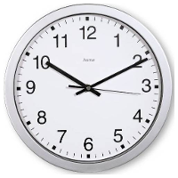 Hama 00185870 Wandklok Kwarts 30 cm x 30.00 Mm x 30.00 Mm x 4.00 Mm Zilver