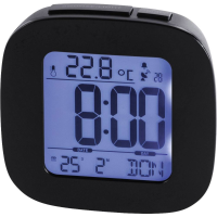 Hama 00186373 Wekker Zendergestuurd Zwart Alarmtijden 1