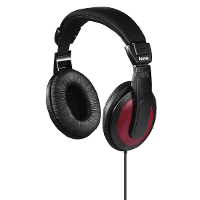 Hama Basic4Music HiFi Koptelefoon Zwart, Rood