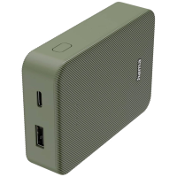 Hama Batterie Powerbank 10000 mAh Fast Charge LiPo USB C, USB A Groen Statusweergave
