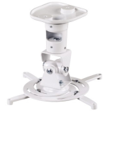 Hama 118610 Beamer plafondbeugel Kantelbaar Afstand vloer plafond (max.): 22 Cm Wit