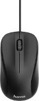 Hama Muis USB Optisch Zwart 3 Toetsen 1200 dpi