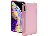 Hama Soft Touch GSM backcover Geschikt voor model (GSMs): Apple iPhone X, Apple iPhone XS Roze