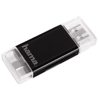 Hama Usb 2.0 Sd/microsd Kartenleser Schwarz Usb Kaartlezer Smartphone/tablet Zwart Usb 2.0, Micro Usb 2.0