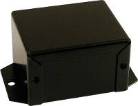 Hammond Electronics 1411FBRBK Universele behuizing Aluminium Zwart 1 stuk(s)