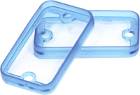 Hammond Electronics 1455DBTBU Universele behuizing Aluminium Blauw 2 stuk(s)
