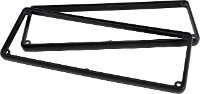 Hammond Electronics 1455UBBK Lenskap ABS Zwart (l x b x h) 196 x 71 x 11.60 Mm 2 stuk(s)