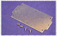 Hammond Electronics 1554UPL Montageplaat (l x b x h) 193 x 107 x 1 mm Plaatstaal Natuur 1 stuk(s)